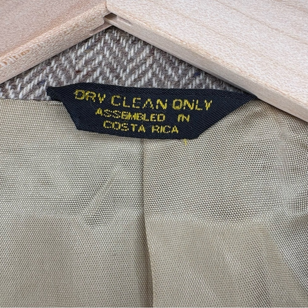 Farah Wool Herringbone Tweed Blazer 42L β Speckled Donegal Look - Picture 5 of 14